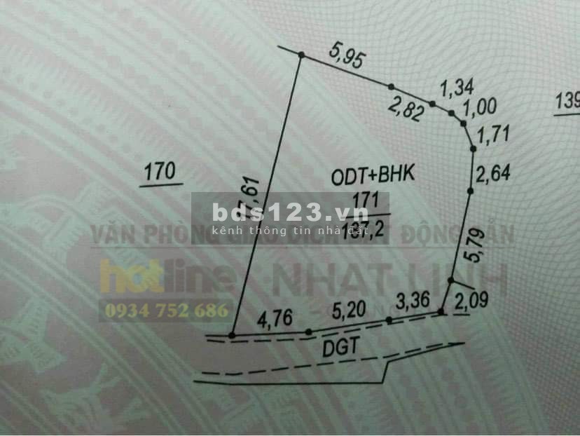 Bán đất 2 mặt tiền Quán Hàu, 187.2 m2, cách đường Trần Hưng Đạo chỉ 25m, giá rẻ