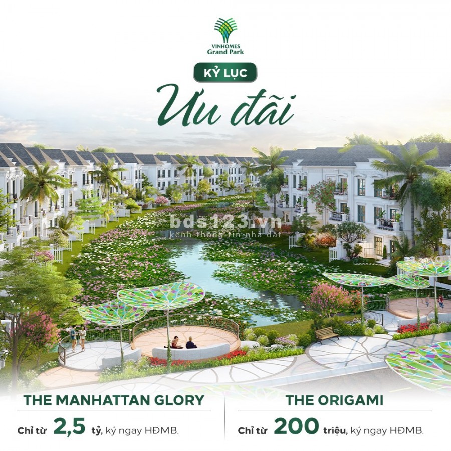 Bán căn hộ chung cư tại Vinhomes Grand Park Quận 9, 2 phòng ngủ giá tốt tháng 1/2021