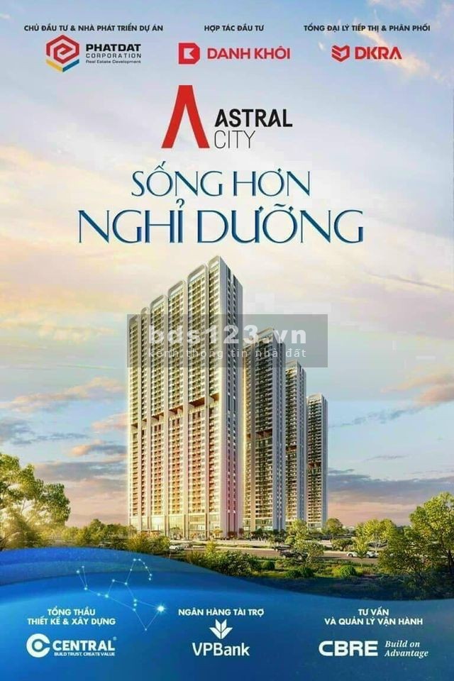 Chỉ 530tr Sở hữu ngay căn hộ Cao cấp Nhất Bình Dương Astral City