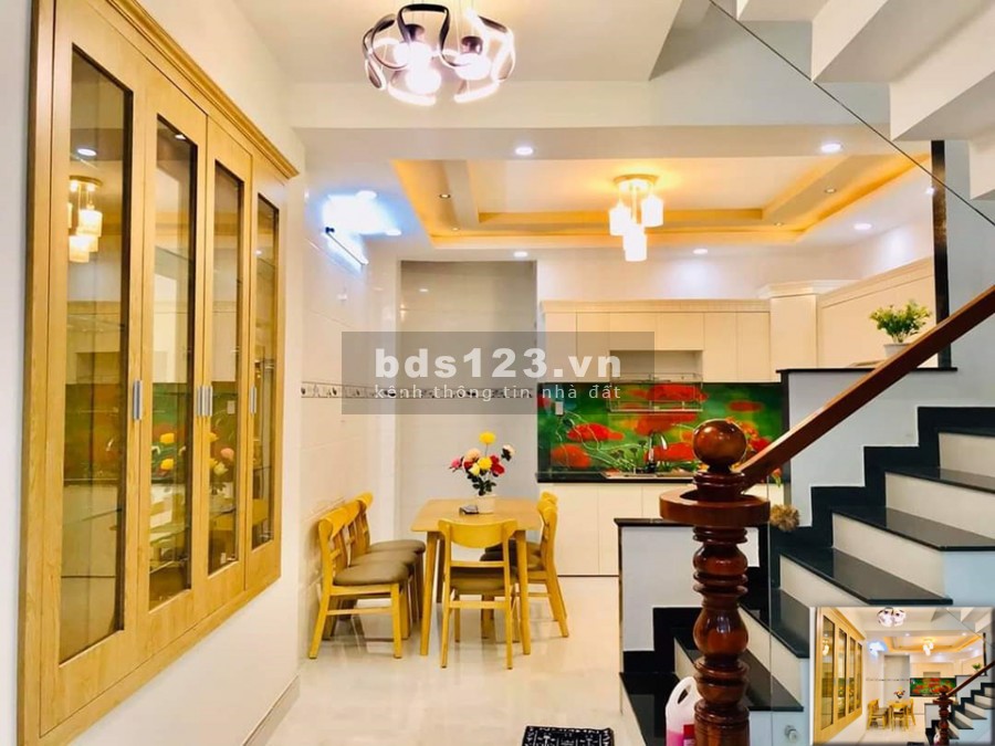 BÁN CĂN NHÀ GÒ VẤP HẺM XE HƠI QUANG TRUNG 3 TẦNG dt75M2 5 TỶ 650. LH 0866067089