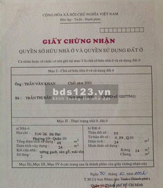 Chủ bán nhà hẻm 504 giá chỉ hơn 5 tỷ, HXH Bà Hạt Quận 10
