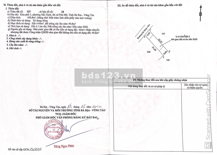 Đất mặt tiền gần Sân bay Quốc tế Long Thành