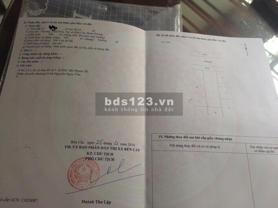 Đất Mỹ Phước 3 Bến Cát Bình Dương giá rẻ, ngang10 dài 30 liền kề trung tâm thương mai đường 16m