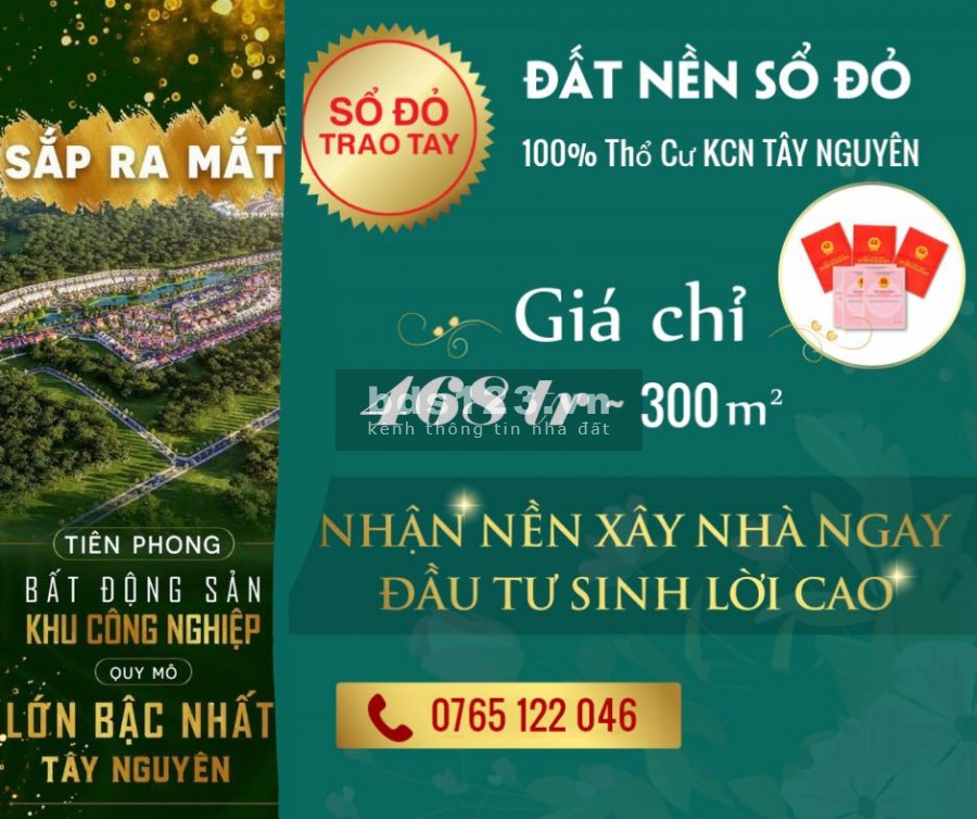 Bán Đất Thổ Cư Khu Dân Cư Gần KCN Lớn Nhất Gia Lai