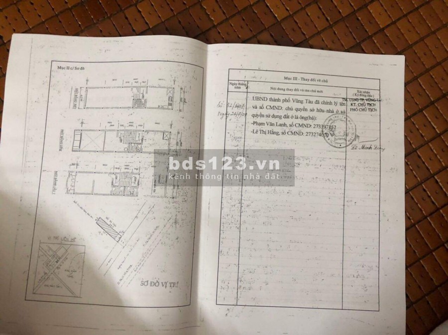Bán nhà mặt tiền đường Nguyễn Thái Học Trung Tâm Vũng Tàu Liên hệ : 0907081379