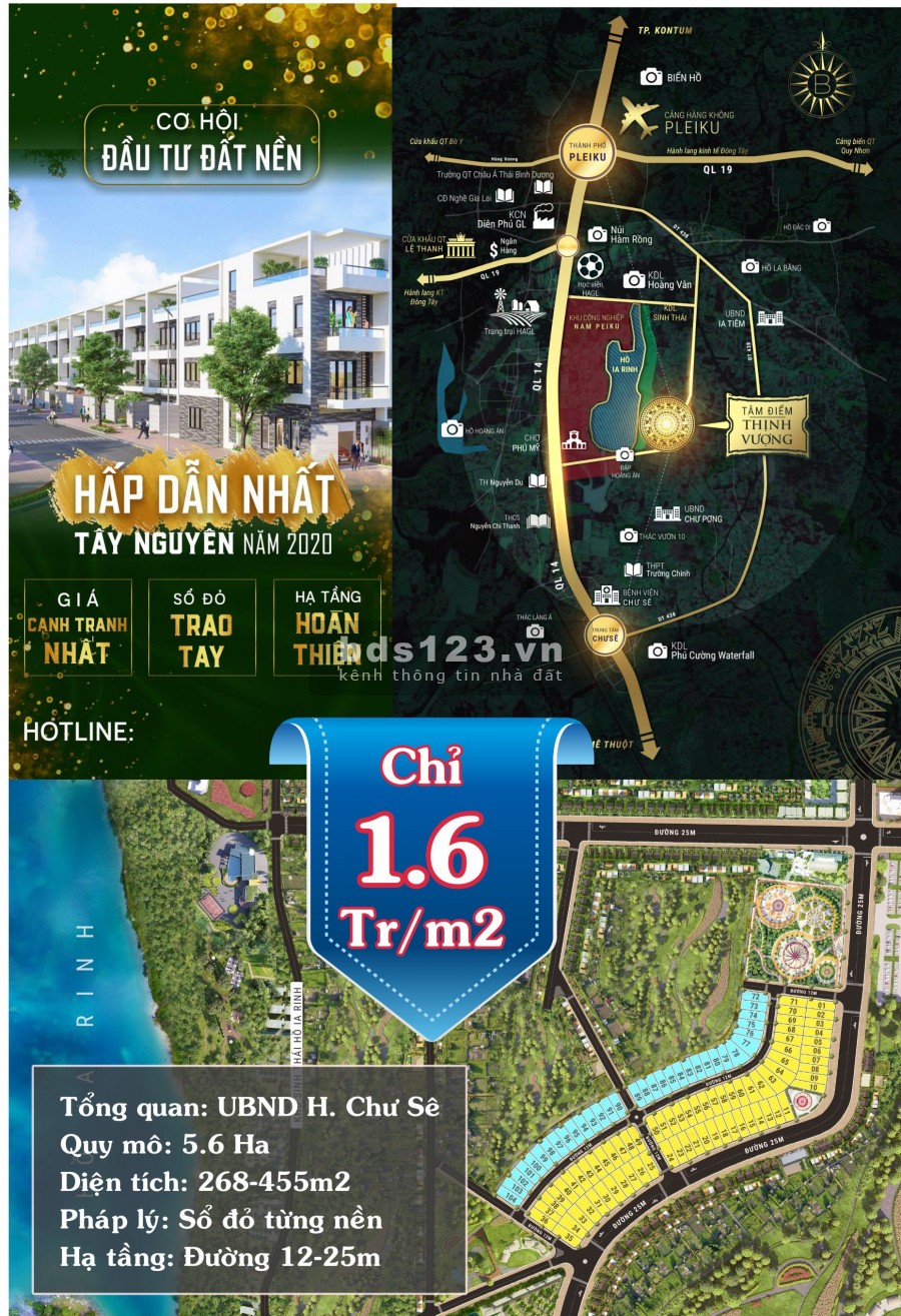 Chỉ từ 1,2tr sở hữu ngay đất nền sổ đỏ cạnh khu công nghiệp lớn nhất Tây Nguyên