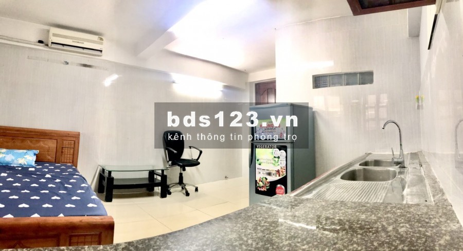 Phòng có BẾP, sân vườn, 30m2, Full Nội thất, Free nước, nét, cáp, lì xì TẾT 500K