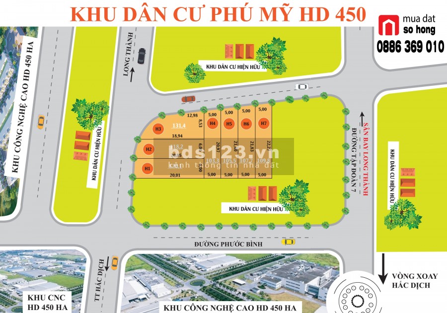 Bán đất cách sân bay Long Thành 8km