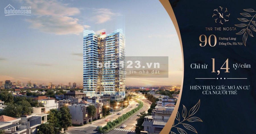 Ra mắt dự án chung cư The Nosta 90 đường Láng, giá chỉ từ 1,4 tỷ. LH: 0981966313