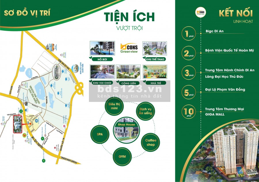 SHOPHOUSE MẶT TIỀN CHỈ TỪ 600TR LIỀN KỀ QUẬN THỦ ĐỨC