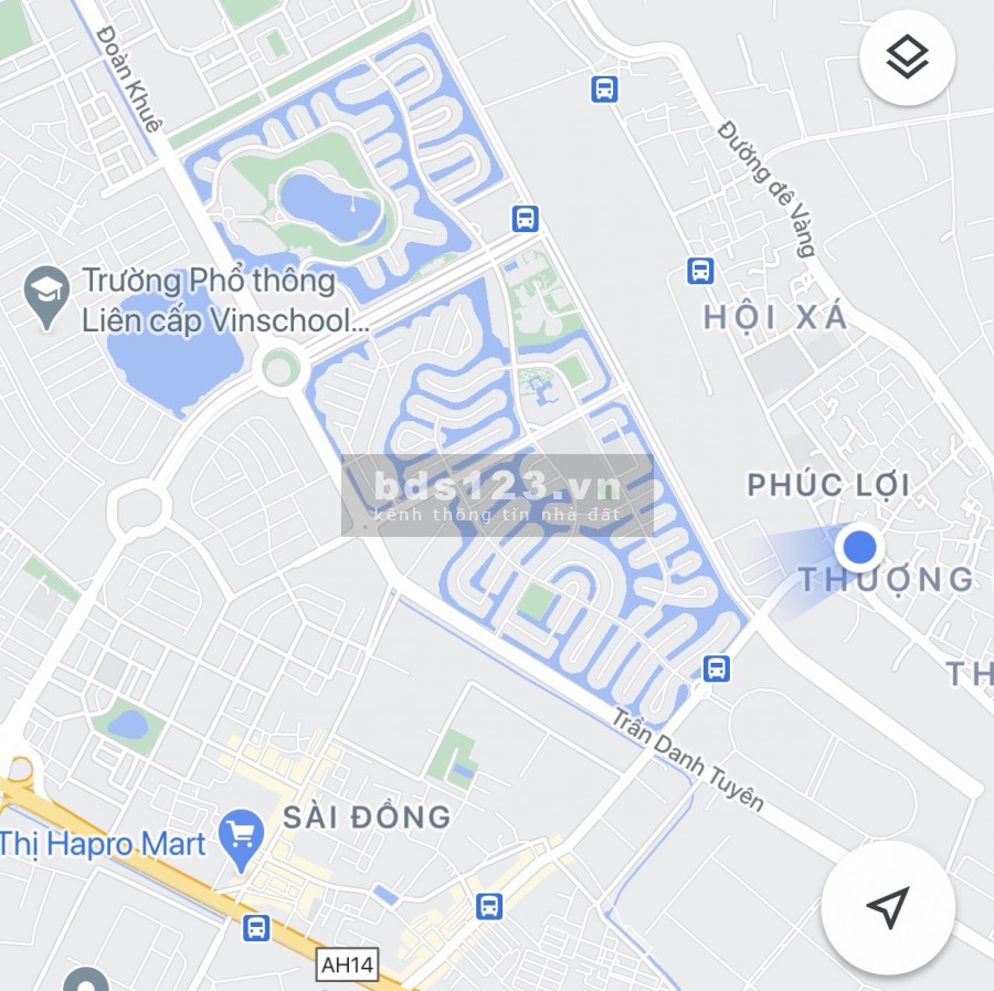 Lô đất đẹp nhất Phúc Lợi, kinh doanh sầm uất, gần trường học, chợ, công viên, đường 6.5m