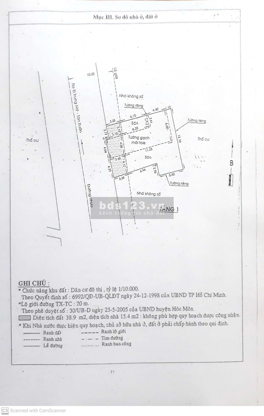 Nhà 180m2 thổ cư giá 6.8 tỷ Mặt tiền Tân Xuân Trung Chánh 2