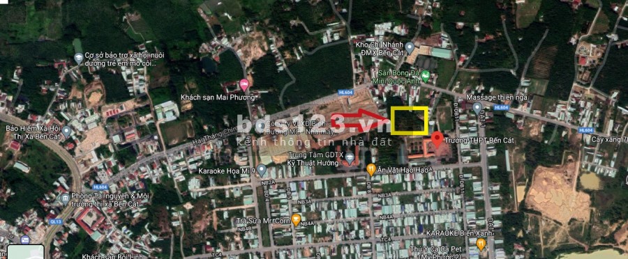Đất vuông đẹp Tx. Bến Cát bán nhanh trong 5 ngày.
