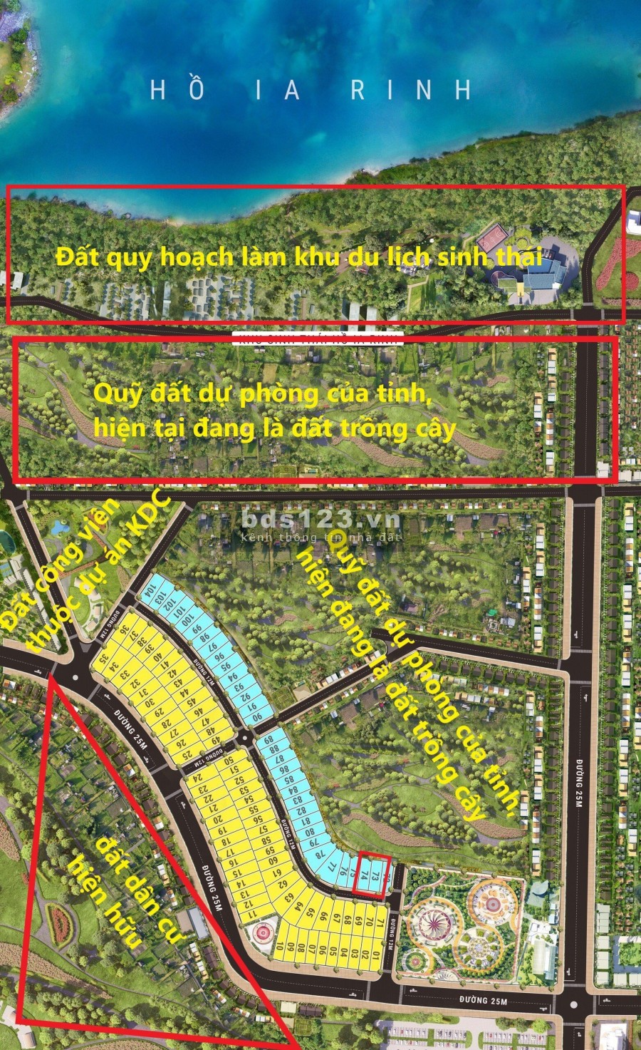 Đất sổ đỏ cạnh KCN Nam Pleiku, Gia Lai;giá 1.5 triệu/m2