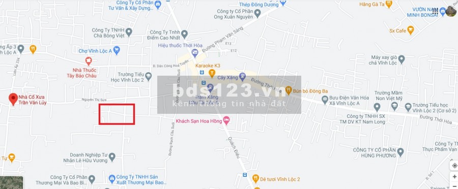 Bán nhà gần chợ Vĩnh Lộc A – Bình Chánh.