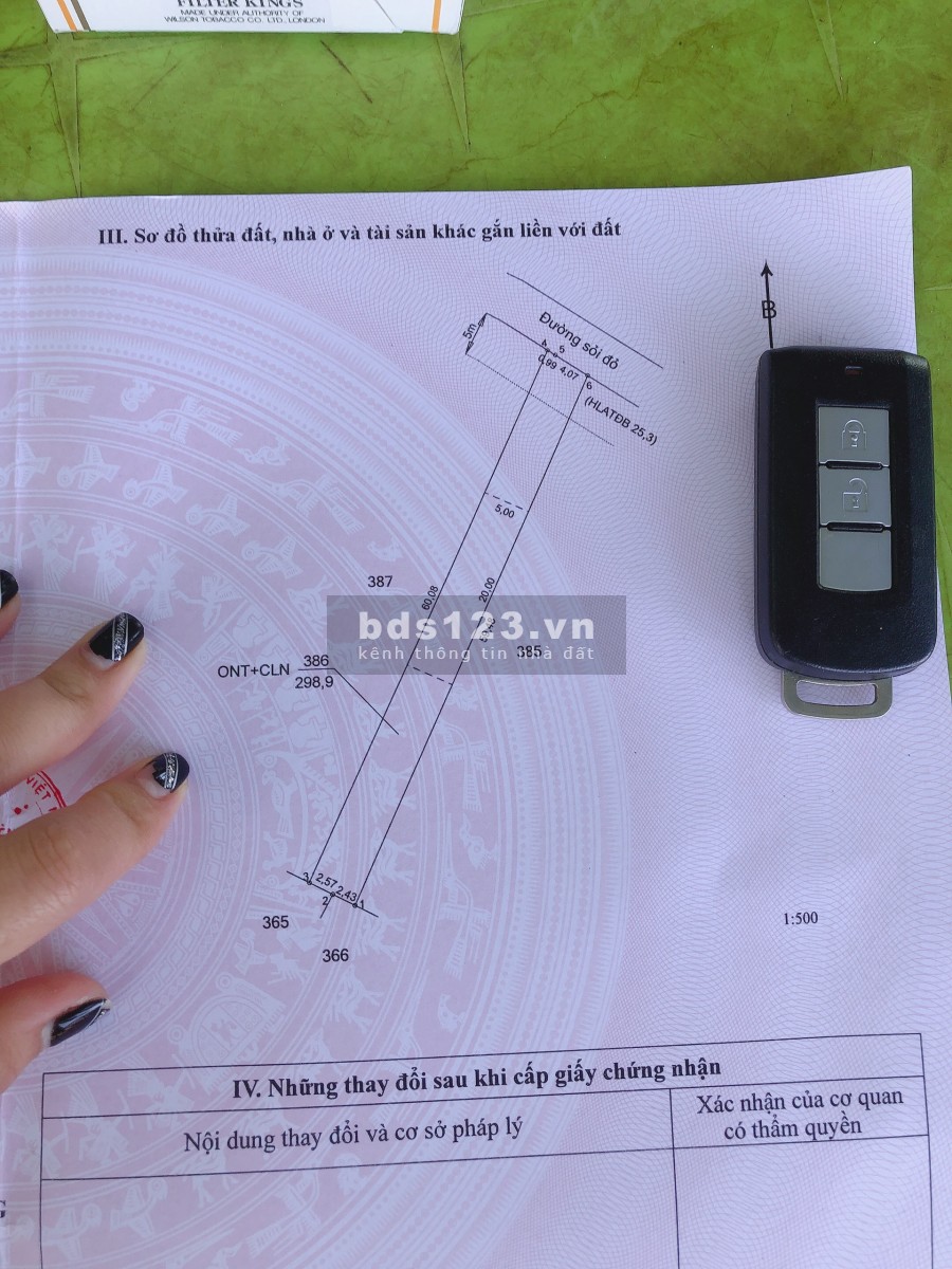 Đất Dầu Tiếng xã Định An, gần KDL Đọt Champa Dầu Tiếng, 5x60 (100tc), giá rẻ nhất 365tr.
