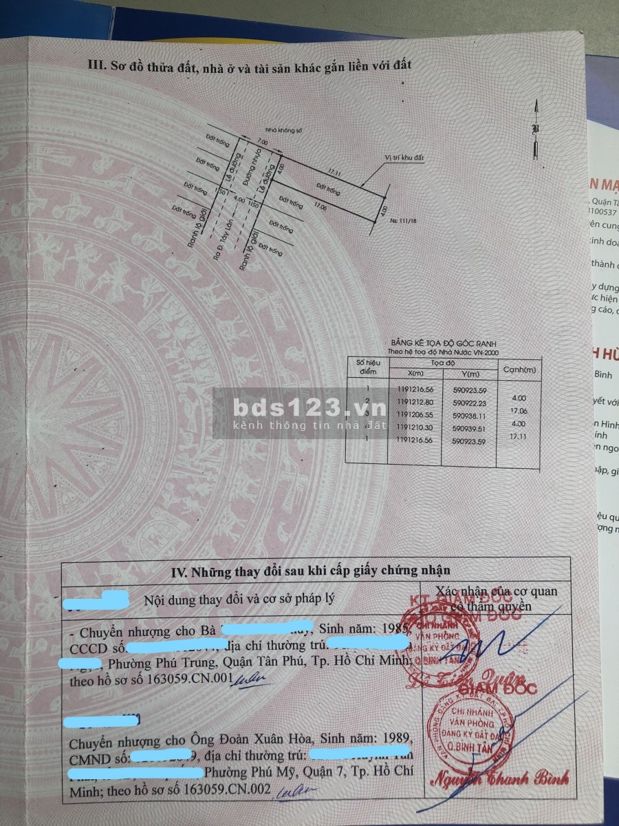 Cần Bán Lô Đất SIÊU ĐẸP, Đường Tây Lân, Bình Tân