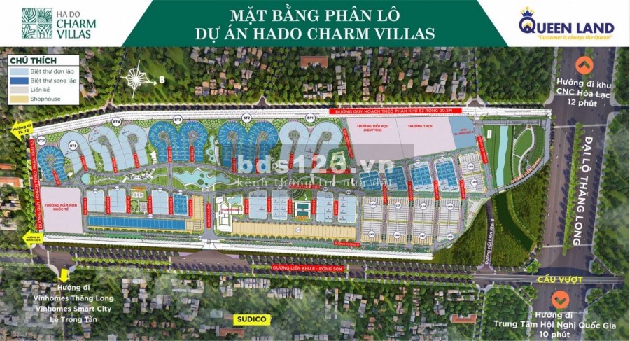 CẦN BÁN GẤP ĐẤT NỀN BIỆT THỰ KĐT HADO CHARM VILLAS - Vị trí vàng để đầu tư dài hạn và trung hạn