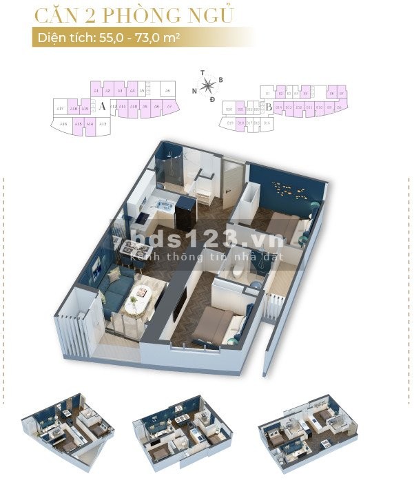 Cần bán căn hộ I Tower Quy Nhơn, DT 58m2, 2PN
