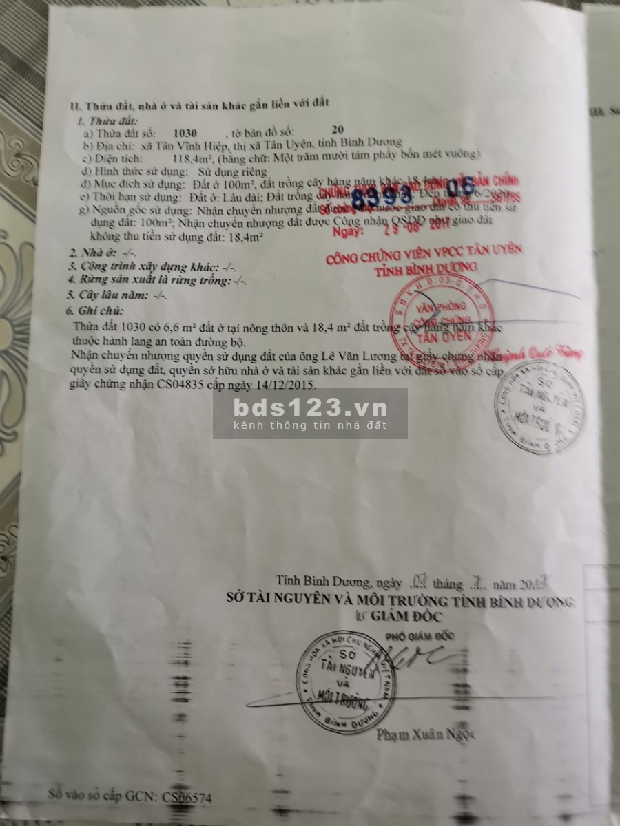 CHÍNH CHỦ BÁN NHÀ 1 TRỆT 1 GÁC LỬNG TẠI XÃ TÂN VĨNH HIỆP, THỊ XÃ TÂN UYÊN, BÌNH DƯƠNG