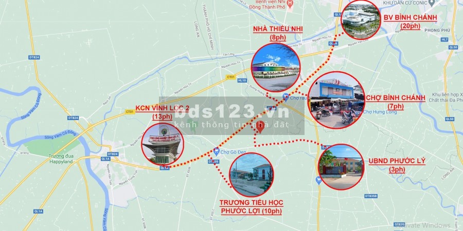 Ông Anh Cần Bán Lô Đất 500m2 SIÊU ĐẸP, Phước Lý, Long An, giáp ranh HCM