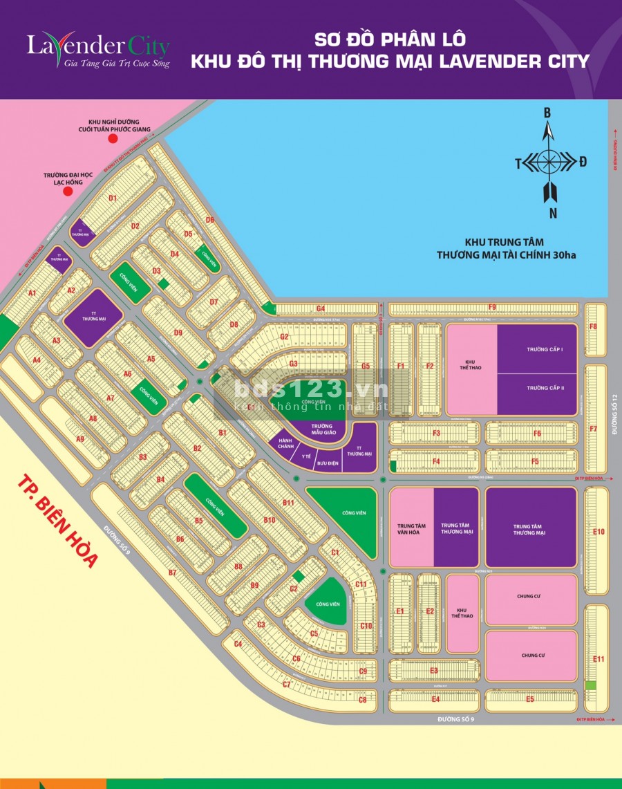 CẦN bán 50 LÔ đất thổ cư Sổ riêng Ngay dự án Lavender City Vĩnh Cửu