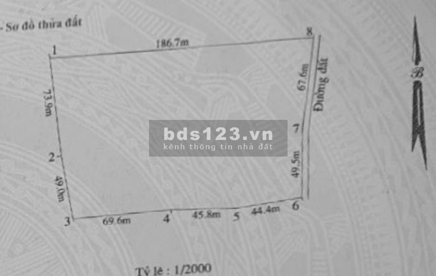 Lô đất mặt tiền dài 116m - Cách QL1A chỉ vài bước chân.