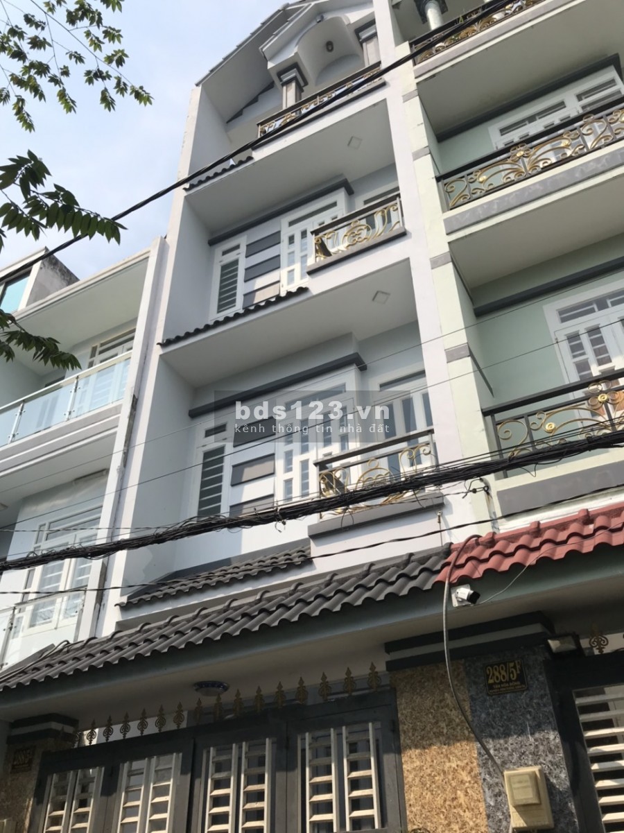 Cho thuê nhà NC 1 trệt 3 lầu 4x17 5pn HXH tại 288/5E Tân Hòa Đông P BTĐ Q BTân