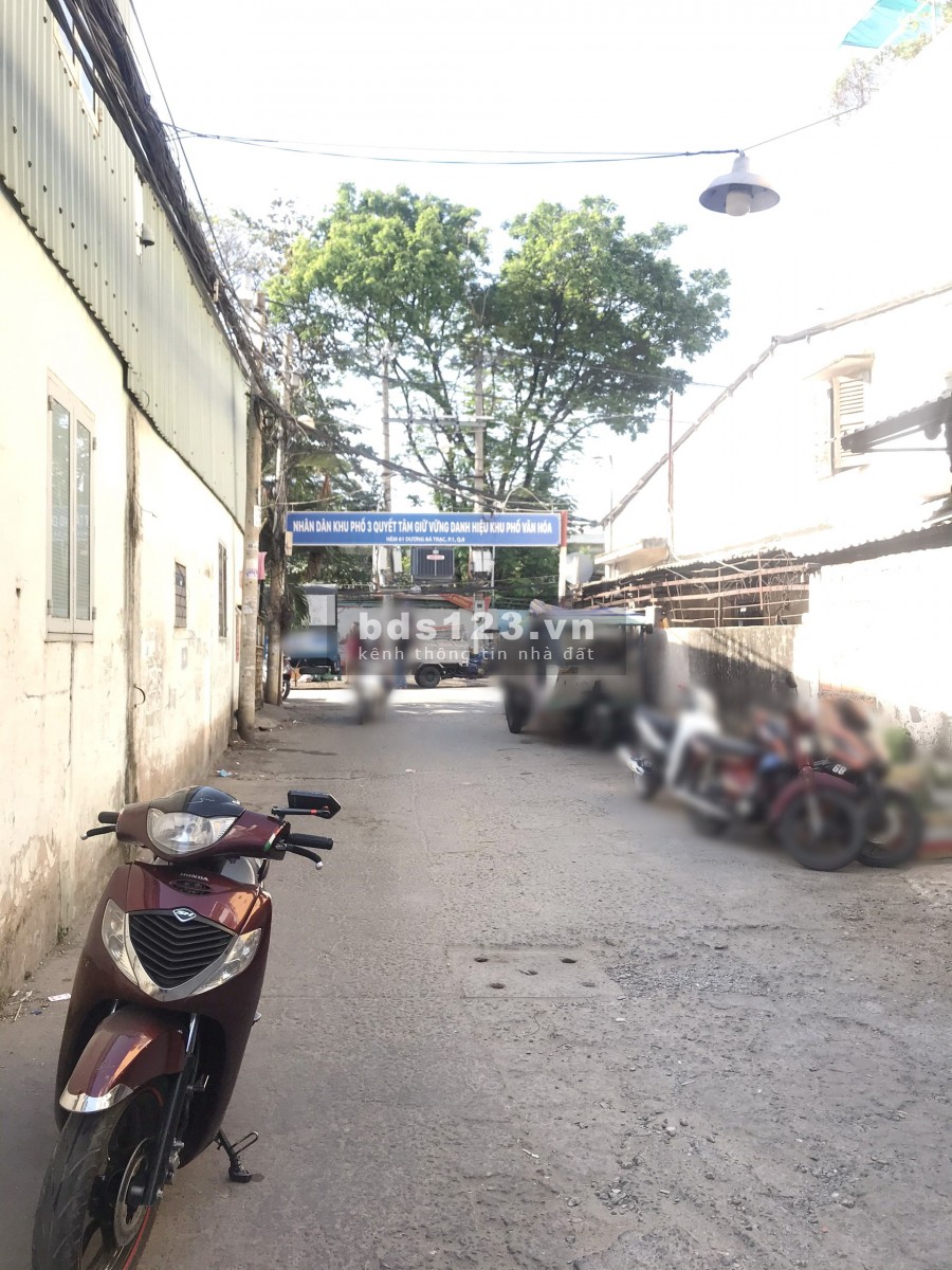 Nhà 2lầu đúc, hẻm 3m, đường Dương Bá Trạc P1 Q8