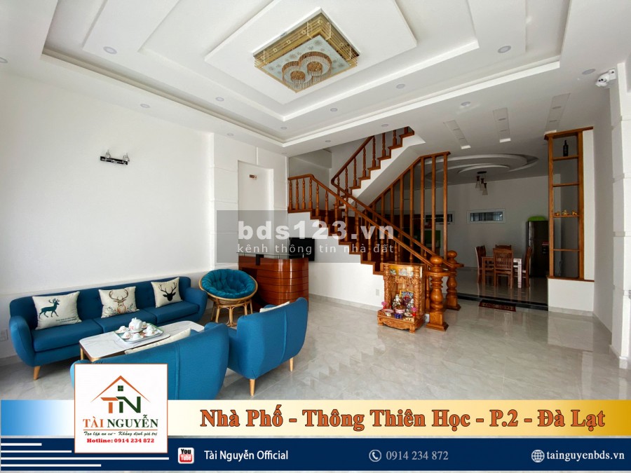 Bán gấp nhà 1 trệt 3 lầu, 5 phòng ngủ đã hoàn công ngay trung tâm P.2, Đà Lạt giá 9,2 tỷ