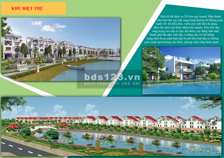 BÁN ĐẤT NỀN DỰ ÁN KHU ĐÔ THỊ TỪ SƠN GARDEN CITY