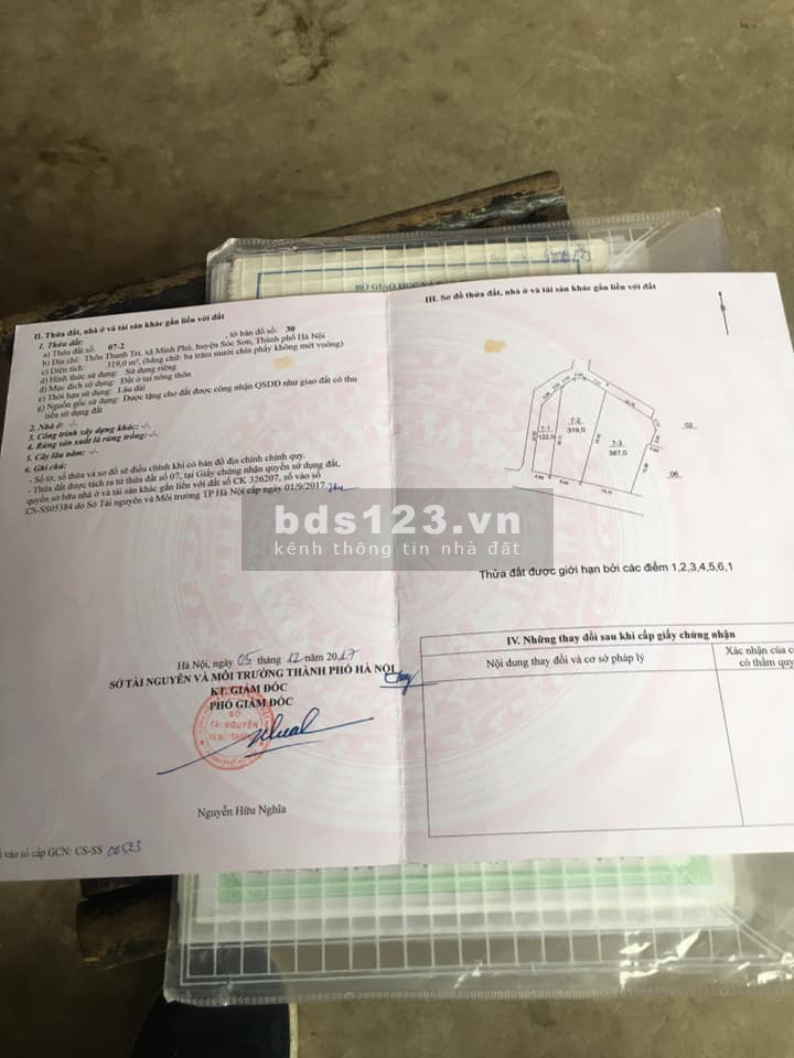 Chính chủ cần bán gấp lô đất tại Hà Nội 2