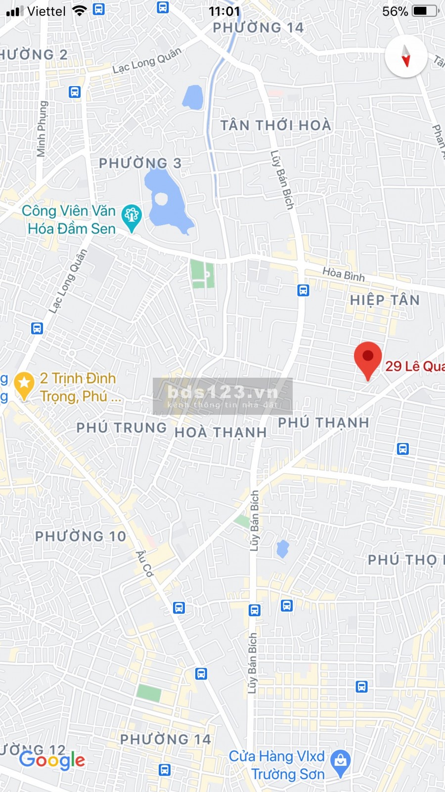 Mặt tiền kinh doanh Lê Quang Chiểu 7 x14.8m ( nở hậu 7.6m ) giá 13.2 tỷ