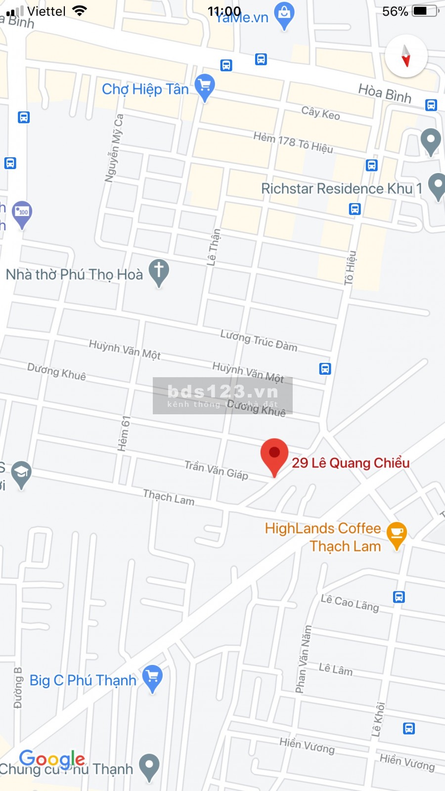 Mặt tiền kinh doanh Lê Quang Chiểu 7 x14.8m ( nở hậu 7.6m ) giá 13.2 tỷ