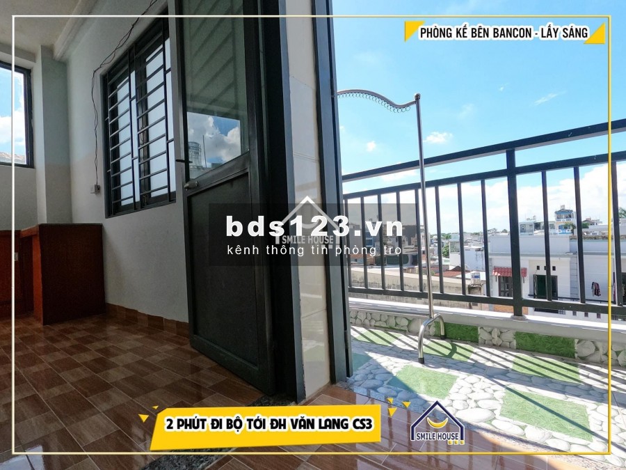 Cho thuê phòng bancon tầng 3 sát đh Văn Lang Gò Vấp