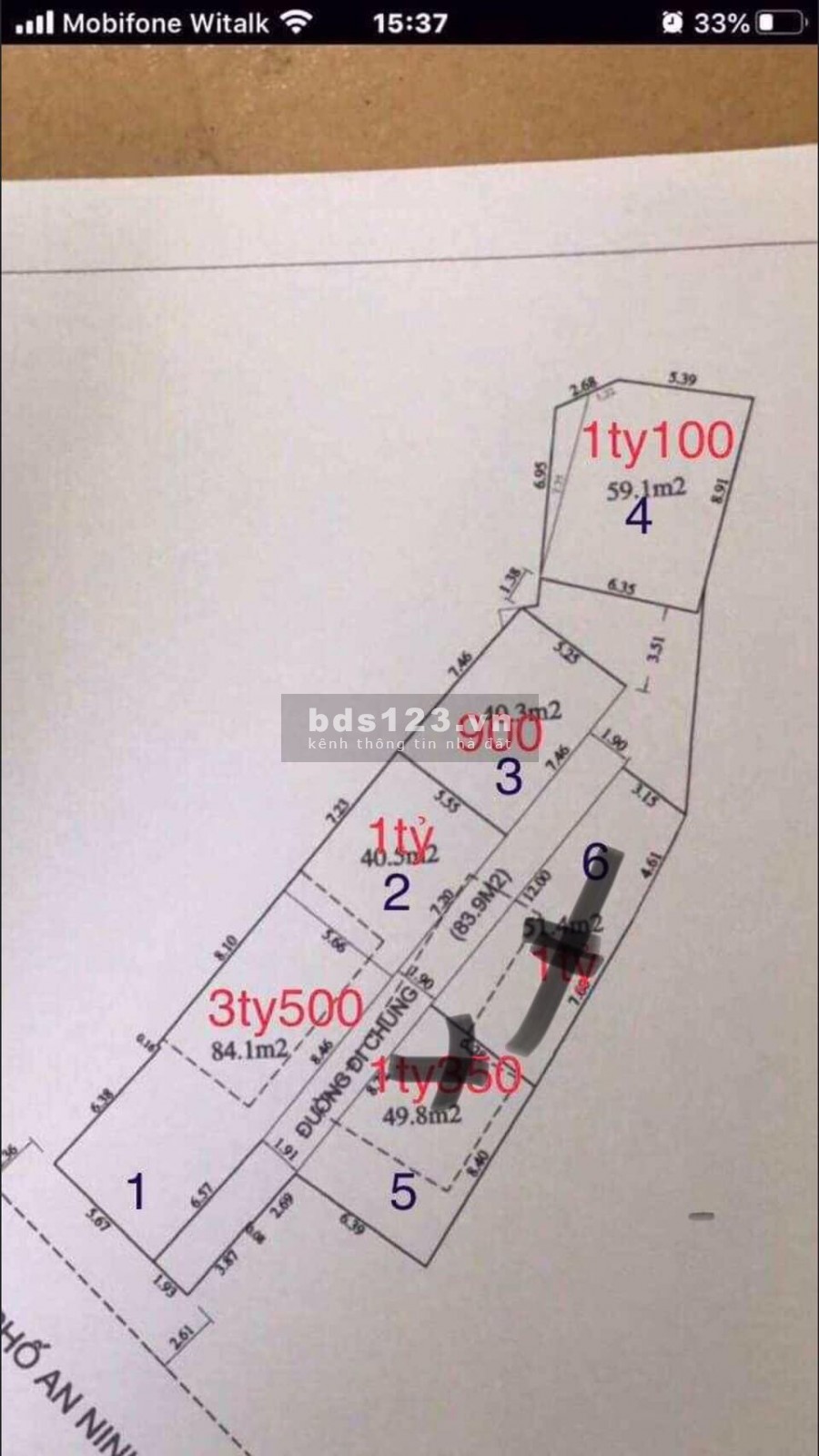 Bán đất phố An Ninh, ph. Quang Trung, nhiều diện tích, giá tốt, vị trí đẹp