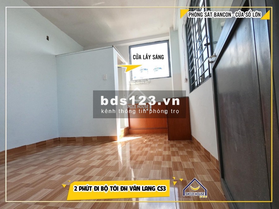Cho thuê phòng bancon tầng 3 sát đh Văn Lang Gò Vấp