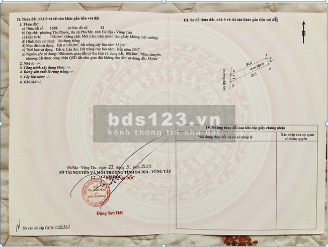 Đất Nền Thương Cảng Cái Mép Đường 8m , Thẳng ra Quốc Lộ 51 1km.