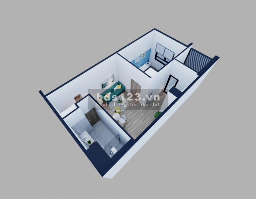 Cần bán gấp căn hộ 1 phòng ngủ view hồ bơi FPT City Đà Nẵng