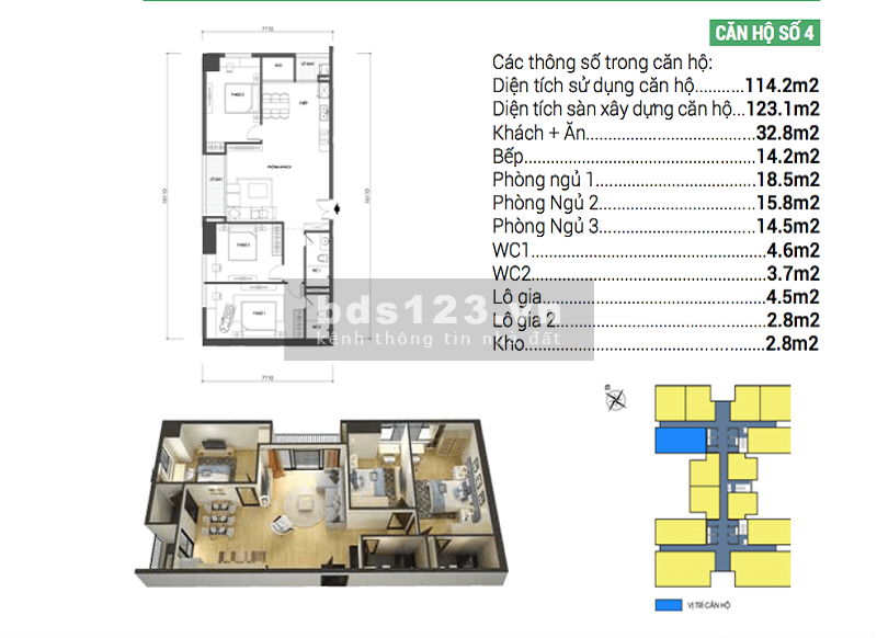 Bán căn hộ chung cư Housinco Grand Tower 2PN chỉ từ 1,7 tỷ