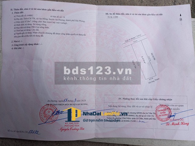 Siêu phẩm nhà 3 tầng, dt 67m2, oto vào nhà, đường Cái Tắt, An Dương, Hải Phòng