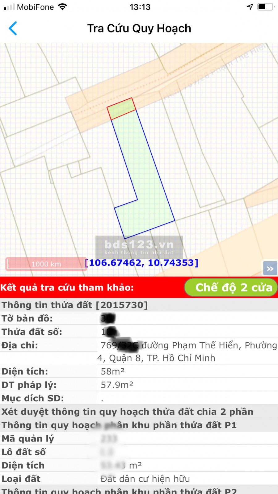Nhà 58m²/nở hậu L 6.1m hẻm 769 Phạm Thế Hiển P4Q8 - Ms Thùy 0933083116
