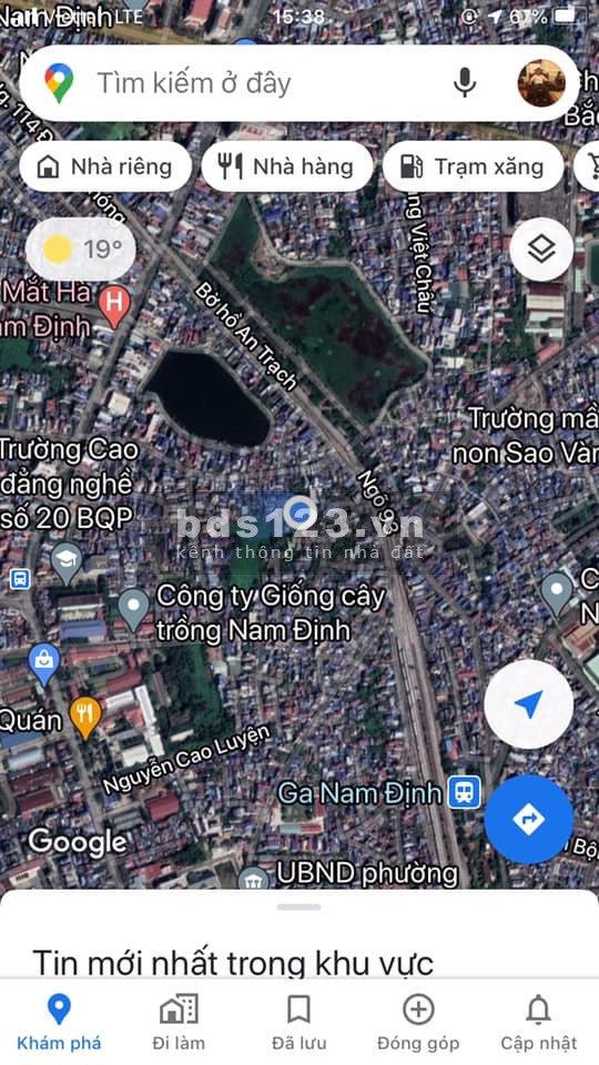 Bán nhà riêng TP Nam Định, 56 m2, mt 4m, giá 550 triệu.