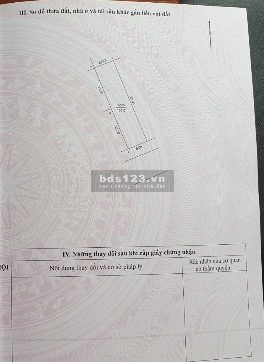 Bán 150m2 đất tái định cư xã Bình Yên, Thạch Thất