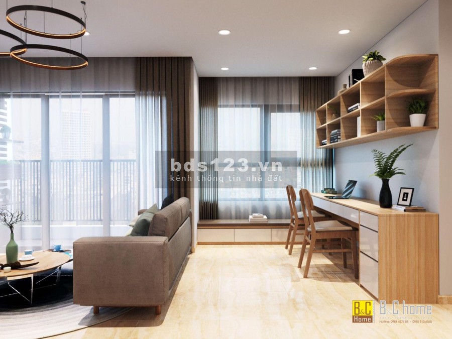 Rẻ thôi rồi 4,5 củ cho thuê căn 2 ngủ Vinhomes Smart City vừa mới nhận bàn giao