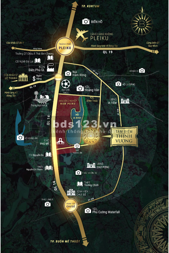 Bùng nổ cùng đất nền KDC Ia Ring-KCN Nam PleiKu 300m2 giá chỉ 1.6tr/m2