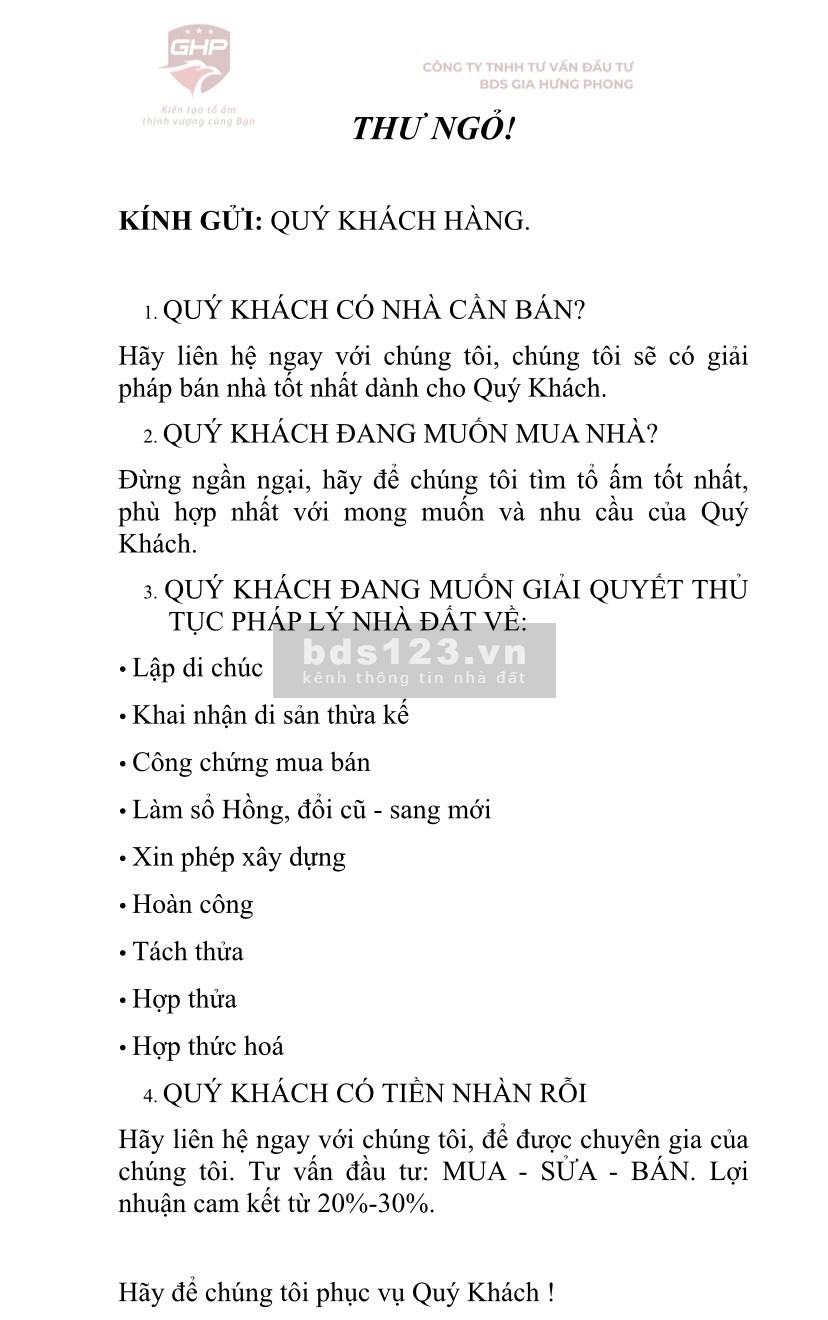 Cần tiền bán gấp nhà đường 5E, F.Bình Hưng Hòa A, Q. Bình Tân