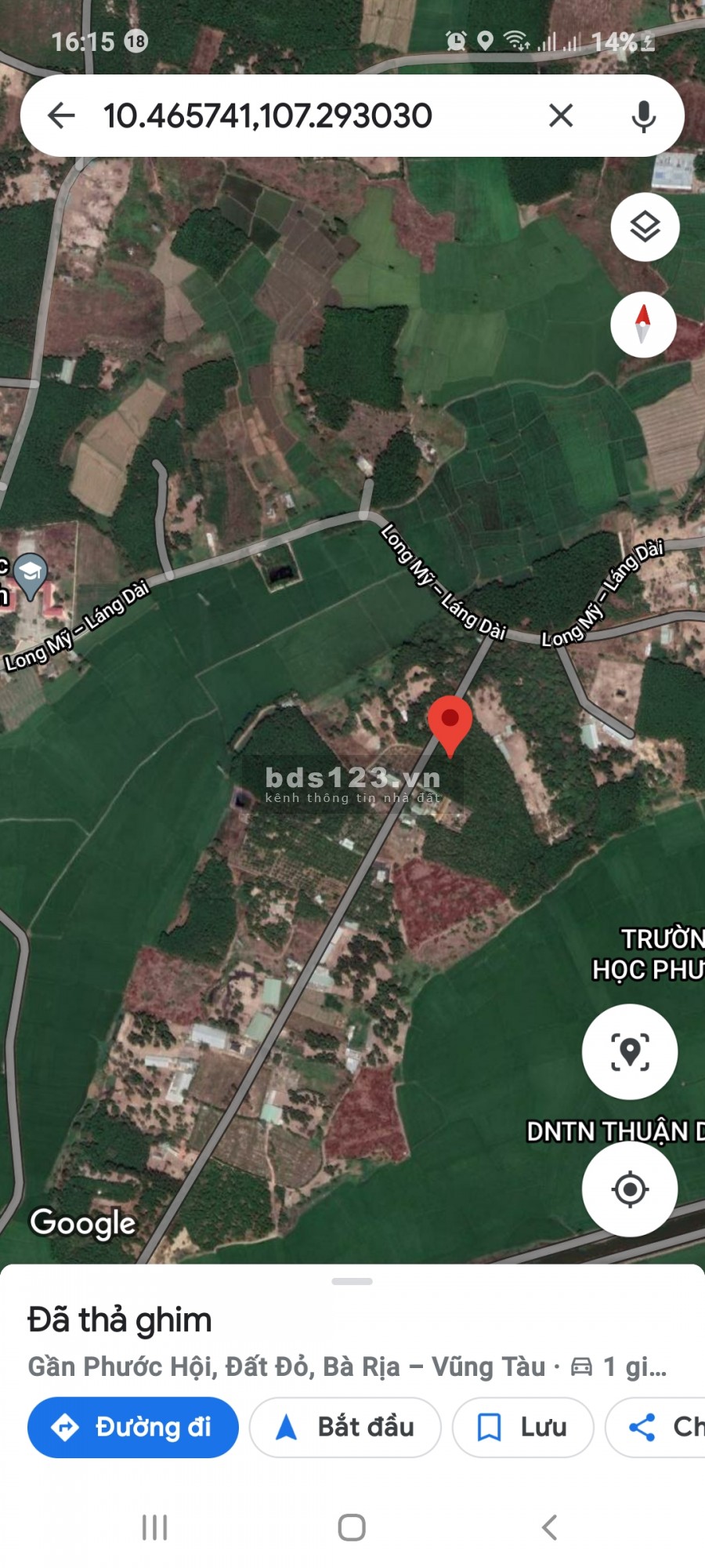 CHÍNH CHỦ BÁN 3 LÔ ĐẤT TẠI XÃ PHƯỚC HỘI HUYỆN ĐẤT ĐỎ VŨNG TÀU