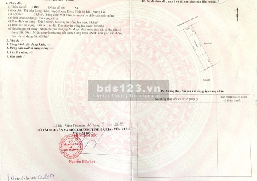 Đất nền Bà Rịa, ngay TTHC. Liền hệ nhận ngay chiếc khấu lên đến 30%.