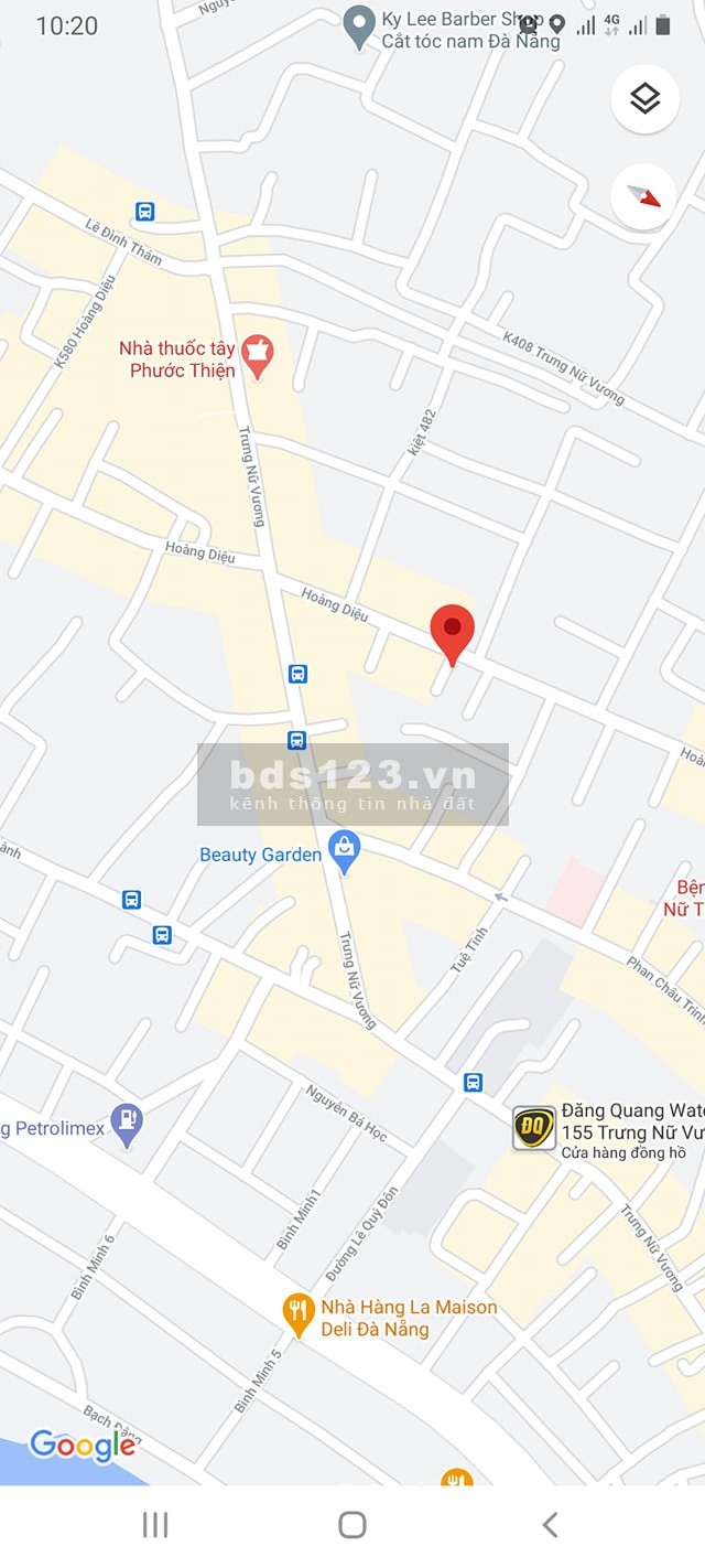 Bán nhà Kiệt Hoàng Diệu - dt 45.5m2